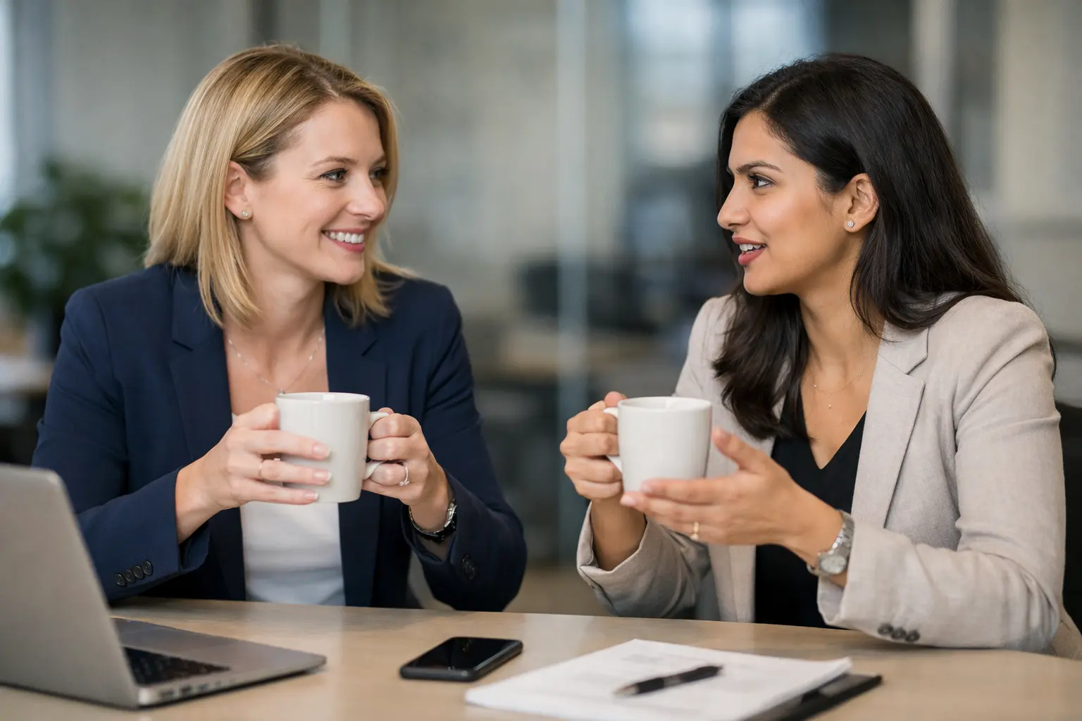 Women collaborating at Influential Women